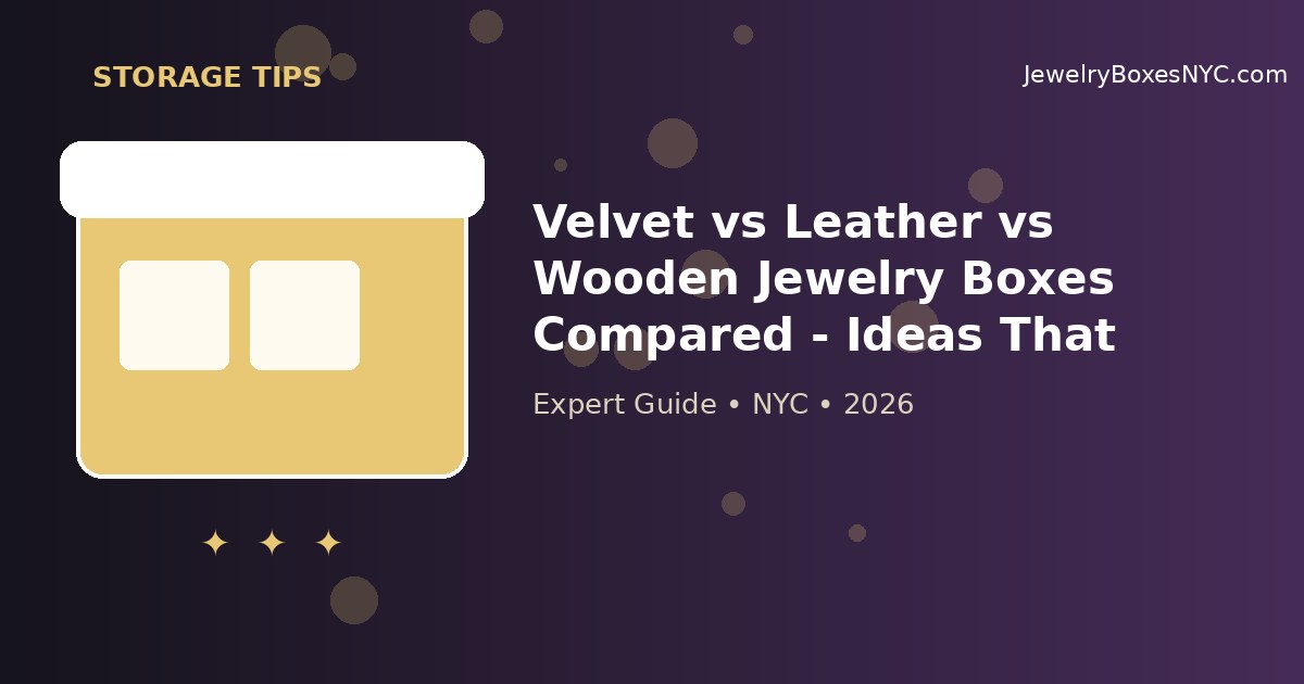 Velvet vs Leather vs Wooden Jewelry Boxes Compared - Ideas That Work | Astoria