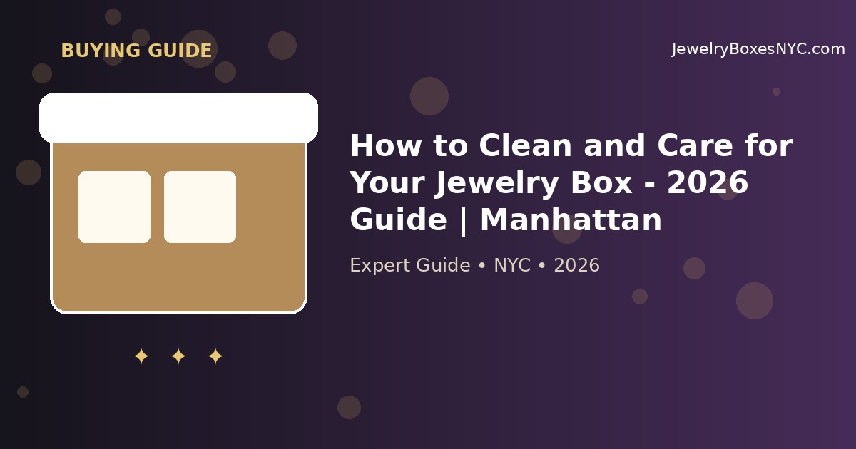 How to Clean and Care for Your Jewelry Box - 2026 Guide | Manhattan