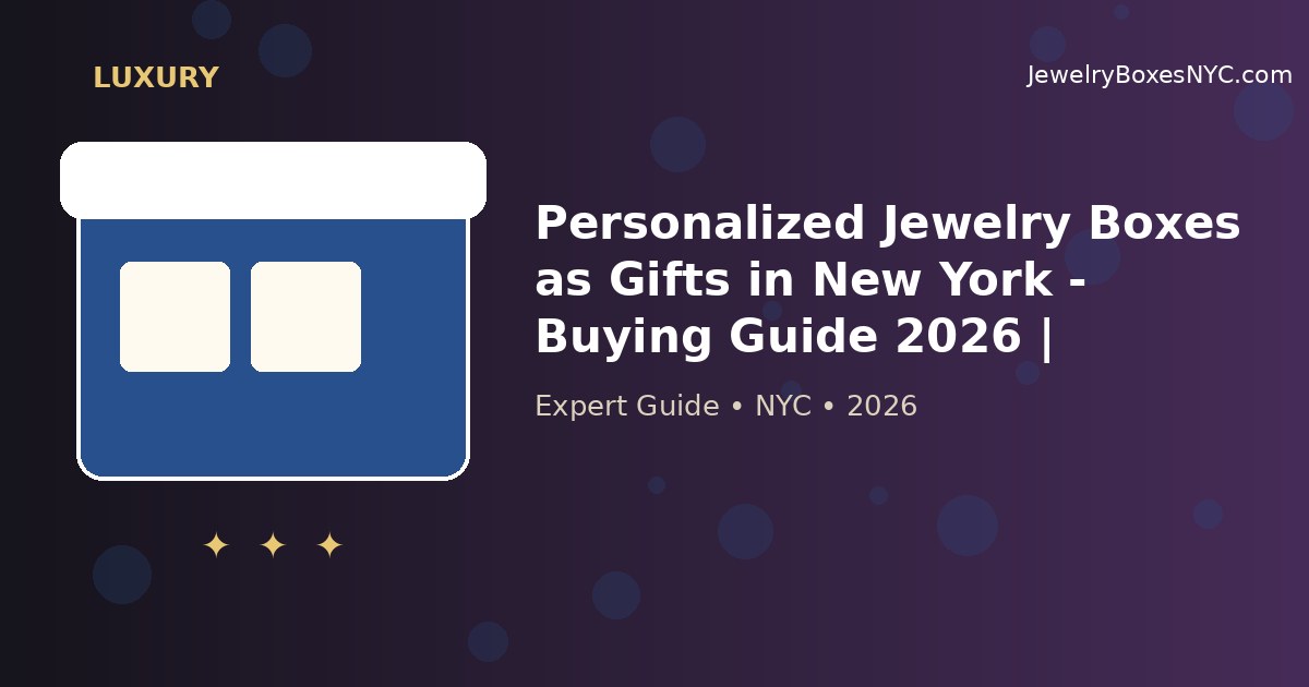 Personalized Jewelry Boxes as Gifts in New York - Buying Guide 2026 | Manhattan