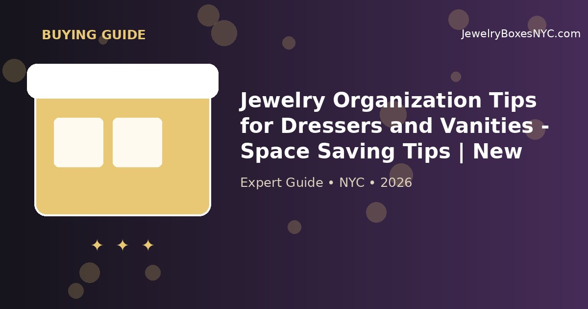 Jewelry Organization Tips for Dressers and Vanities - Space Saving Tips | New York
