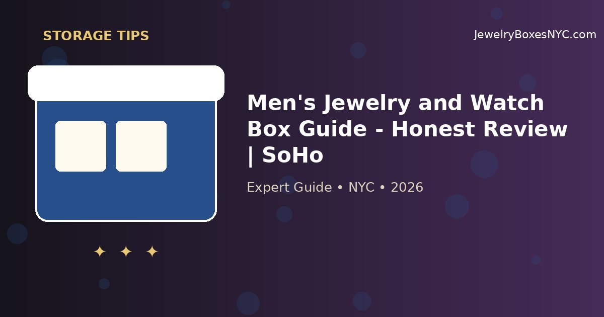 Men's Jewelry and Watch Box Guide - Honest Review | SoHo