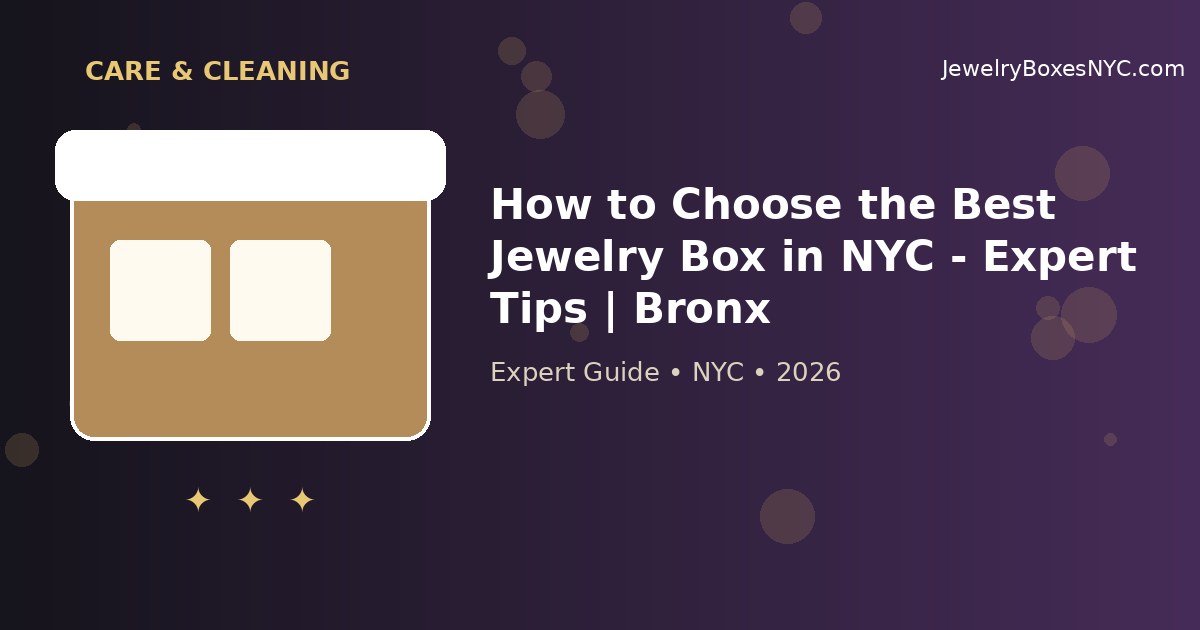 How to Choose the Best Jewelry Box in NYC - Expert Tips | Bronx