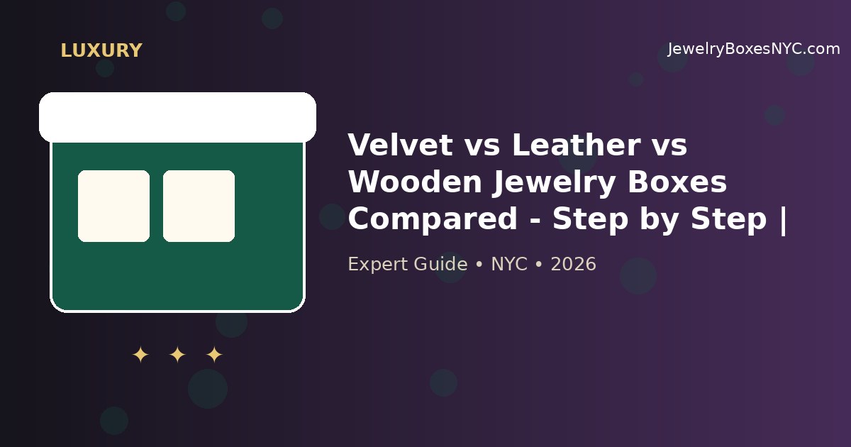 Velvet vs Leather vs Wooden Jewelry Boxes Compared - Step by Step | Astoria