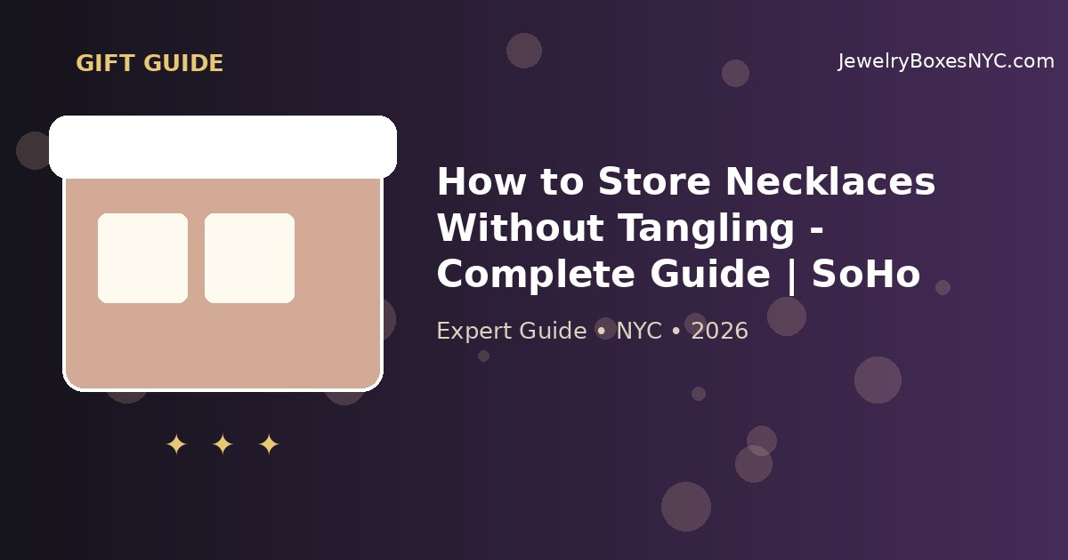 How to Store Necklaces Without Tangling - Complete Guide | SoHo