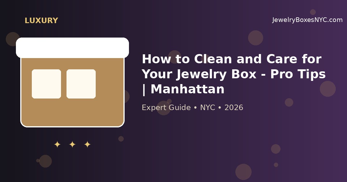 How to Clean and Care for Your Jewelry Box - Pro Tips | Manhattan