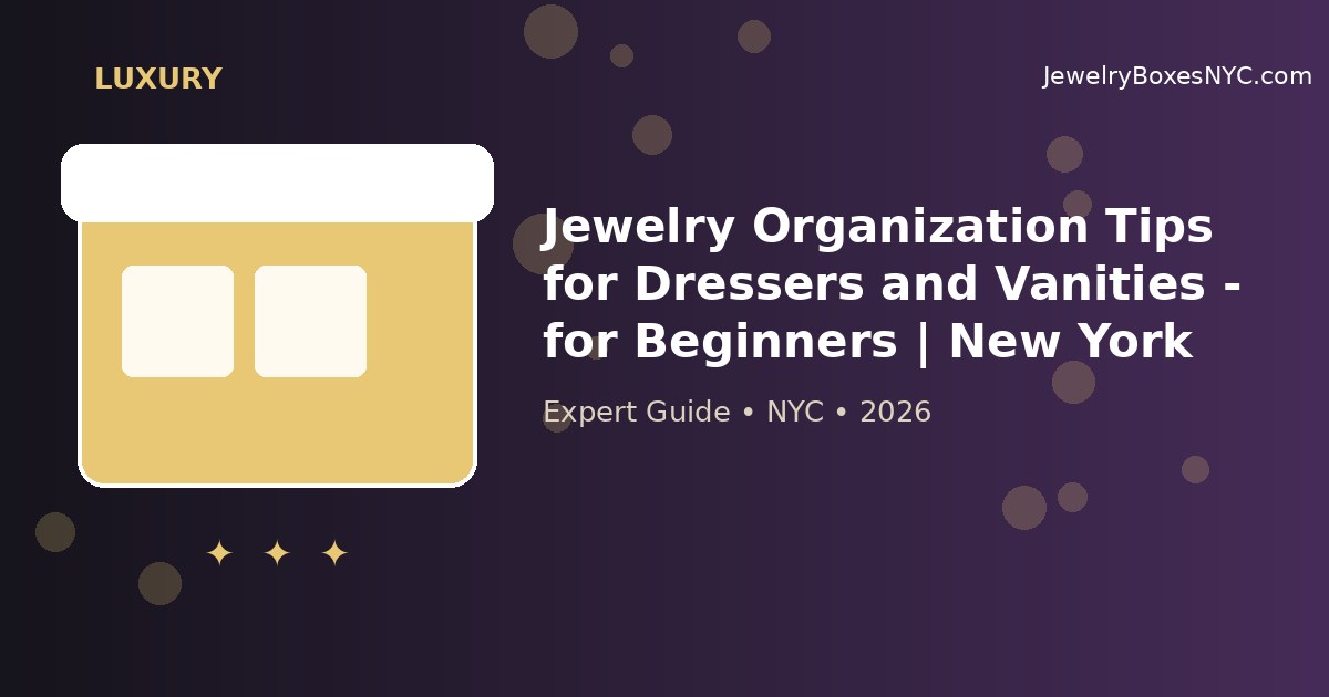 Jewelry Organization Tips for Dressers and Vanities - for Beginners | New York