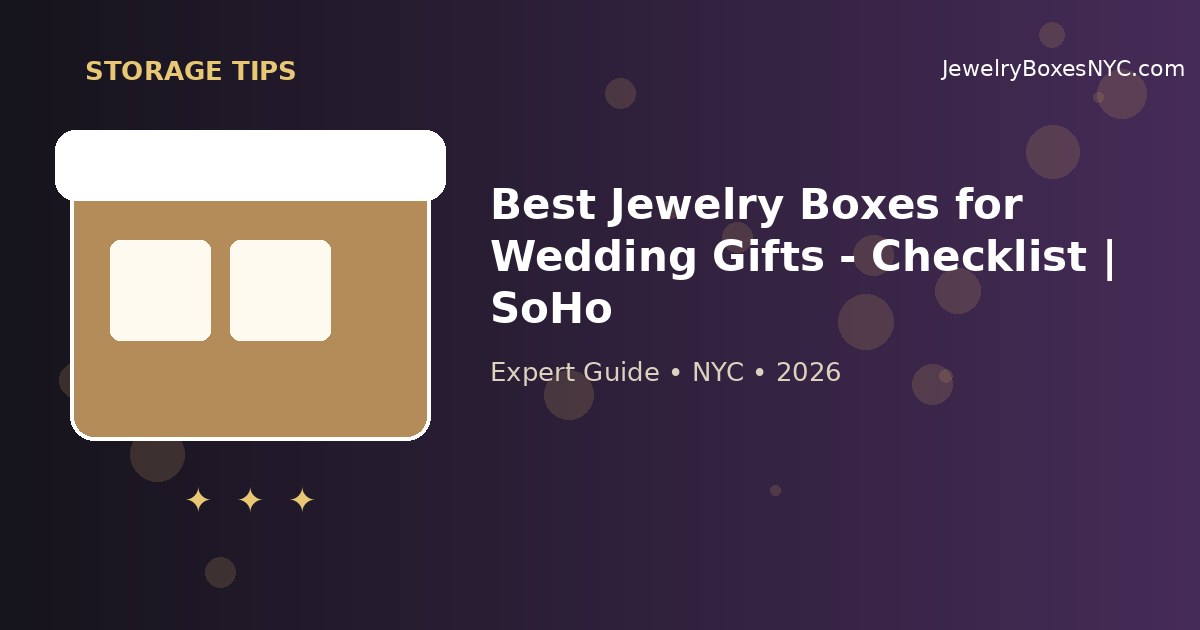 Best Jewelry Boxes for Wedding Gifts - Checklist | SoHo