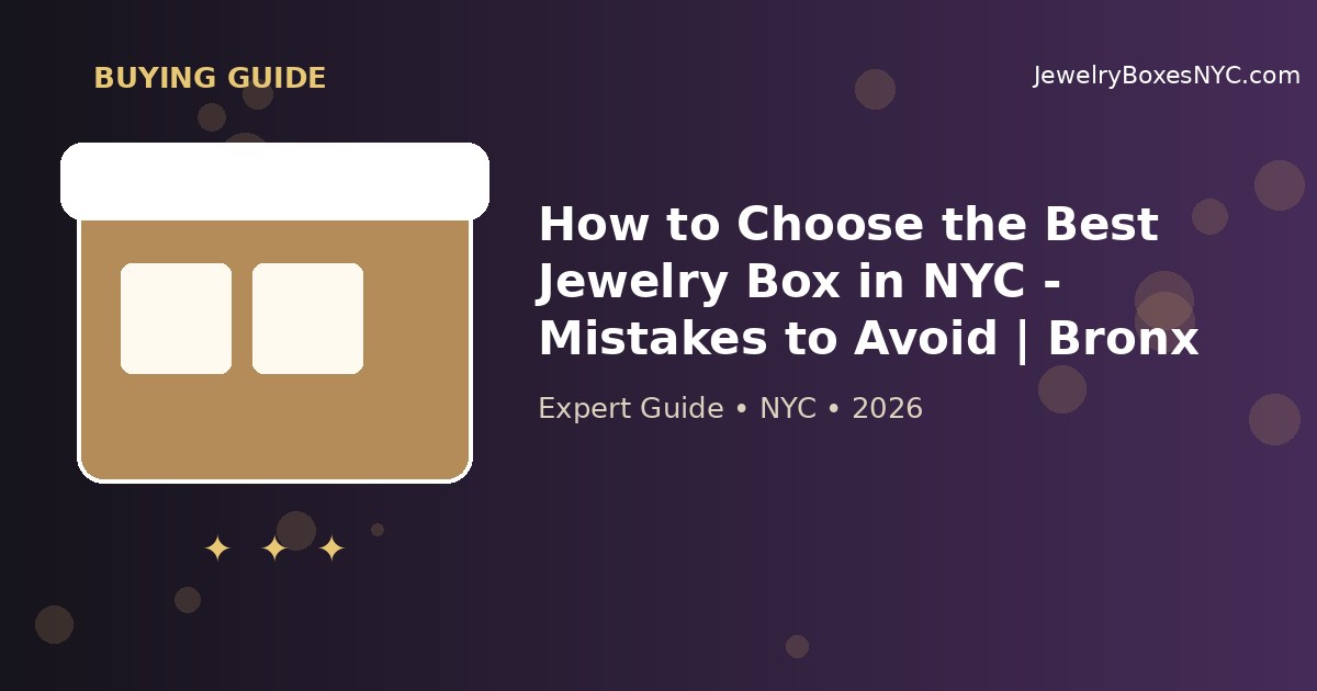 How to Choose the Best Jewelry Box in NYC - Mistakes to Avoid | Bronx