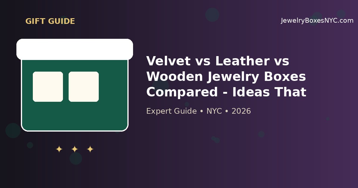 Velvet vs Leather vs Wooden Jewelry Boxes Compared - Ideas That Work | Astoria