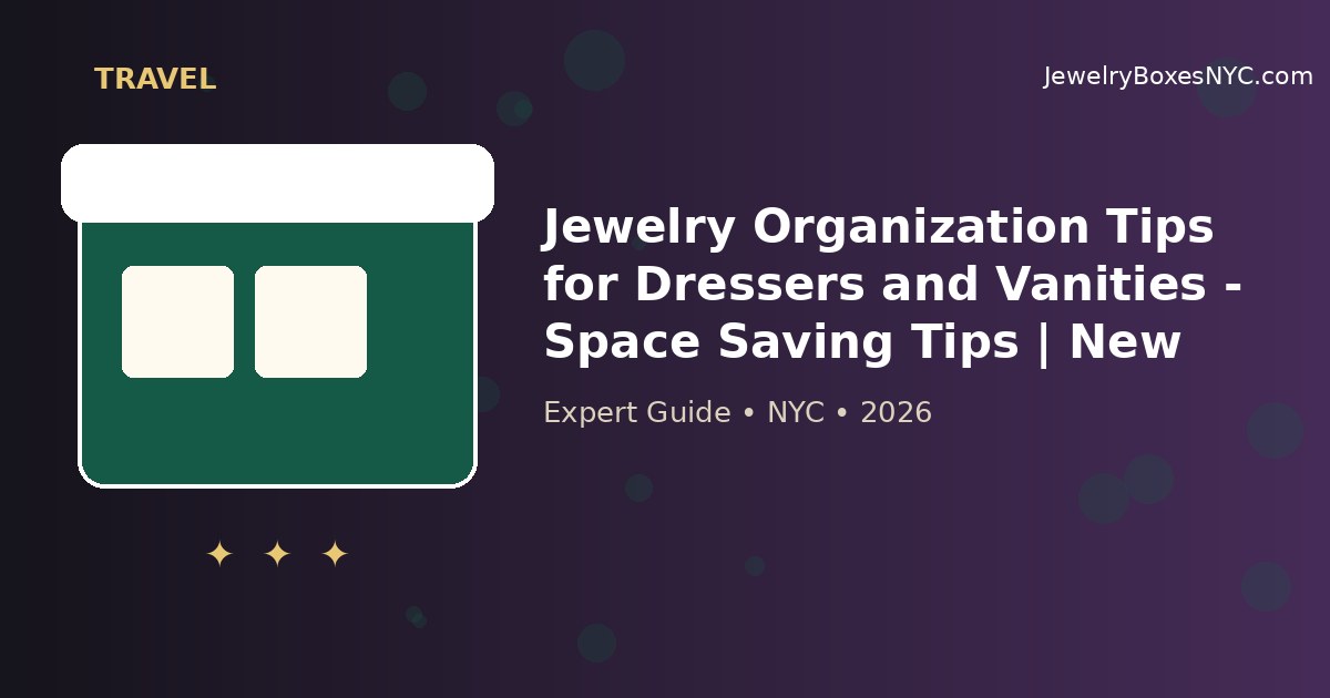 Jewelry Organization Tips for Dressers and Vanities - Space Saving Tips | New York