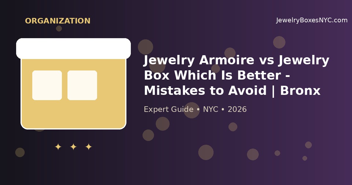 Jewelry Armoire vs Jewelry Box Which Is Better - Mistakes to Avoid | Bronx