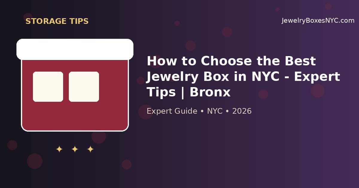 How to Choose the Best Jewelry Box in NYC - Expert Tips | Bronx