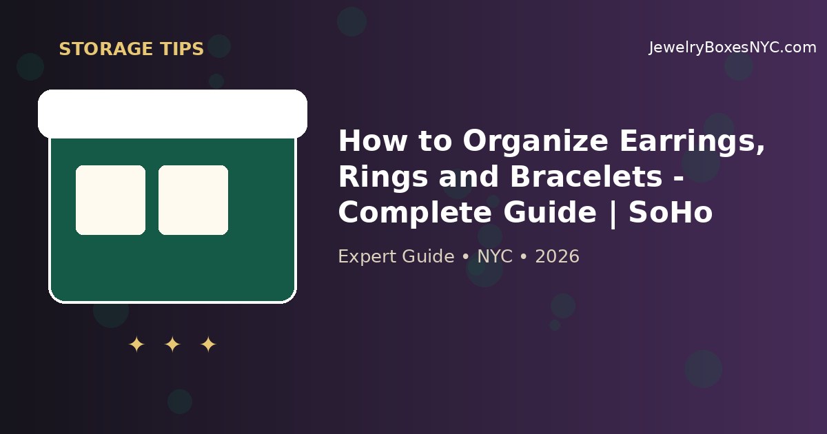 How to Organize Earrings, Rings and Bracelets - Complete Guide | SoHo