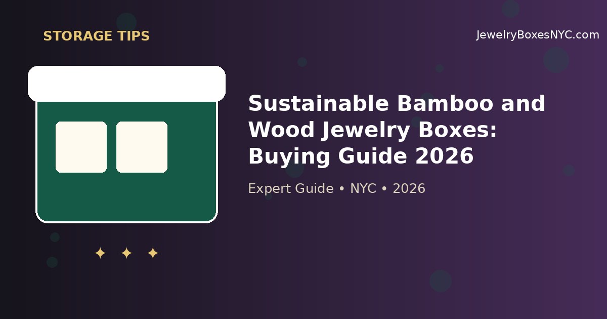 Sustainable Bamboo and Wood Jewelry Boxes: Buying Guide 2026