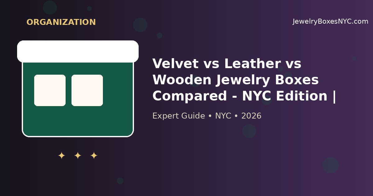Velvet vs Leather vs Wooden Jewelry Boxes Compared - NYC Edition | Astoria