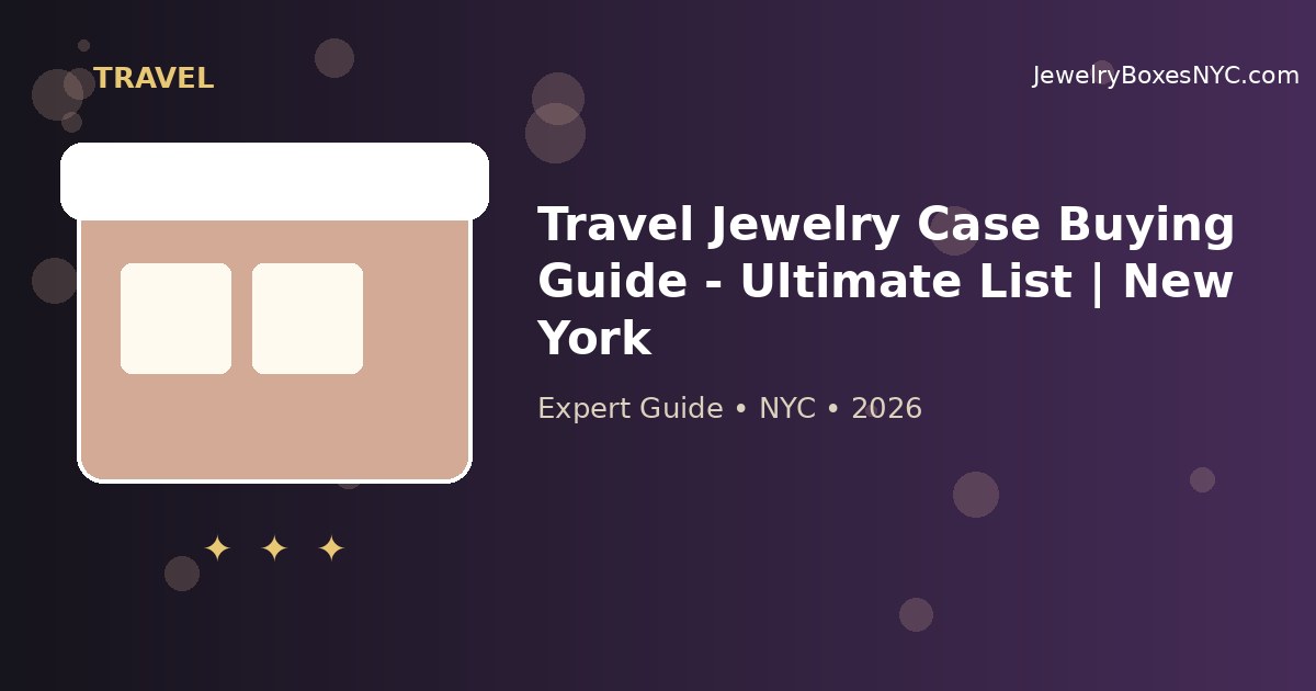 Travel Jewelry Case Buying Guide - Ultimate List | New York