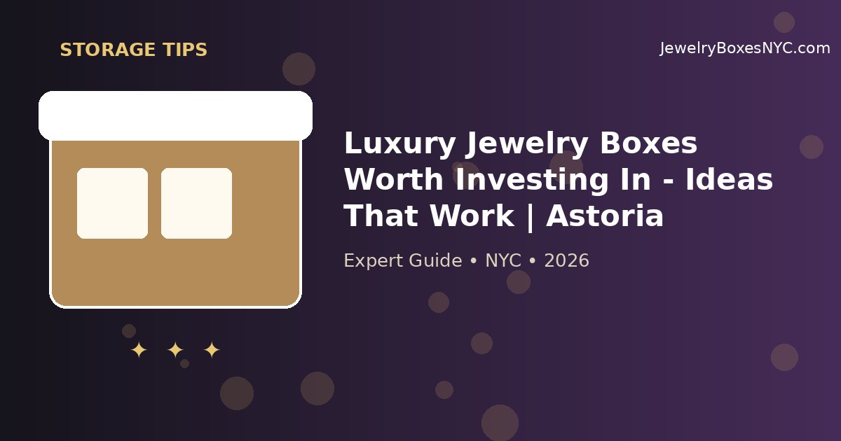 Luxury Jewelry Boxes Worth Investing In - Ideas That Work | Astoria