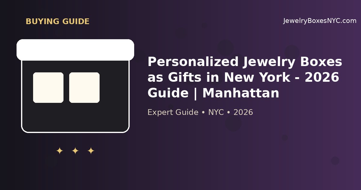 Personalized Jewelry Boxes as Gifts in New York - 2026 Guide | Manhattan