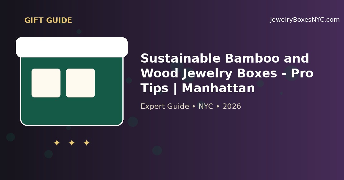 Sustainable Bamboo and Wood Jewelry Boxes - Pro Tips | Manhattan