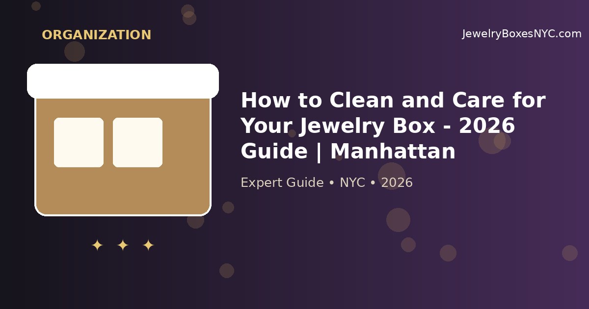 How to Clean and Care for Your Jewelry Box - 2026 Guide | Manhattan