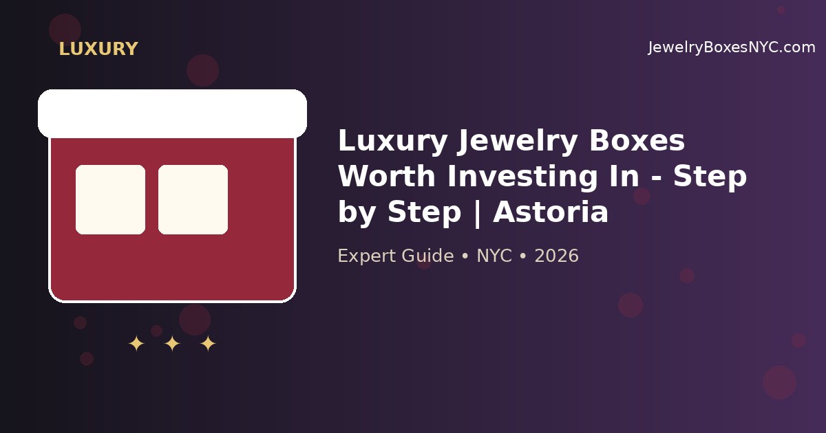 Luxury Jewelry Boxes Worth Investing In - Step by Step | Astoria
