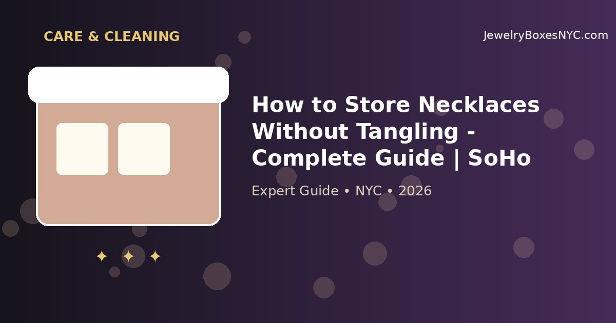 How to Store Necklaces Without Tangling - Complete Guide | SoHo