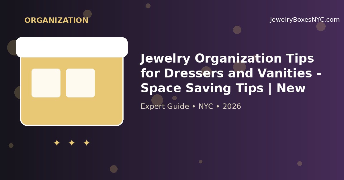 Jewelry Organization Tips for Dressers and Vanities - Space Saving Tips | New York