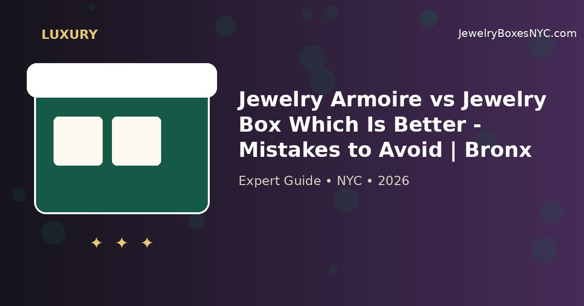 Jewelry Armoire vs Jewelry Box Which Is Better - Mistakes to Avoid | Bronx