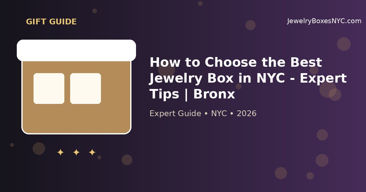 How to Choose the Best Jewelry Box in NYC - Expert Tips | Bronx