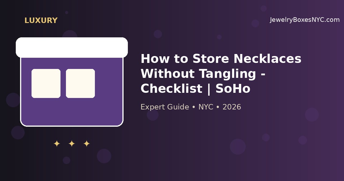 How to Store Necklaces Without Tangling - Checklist | SoHo