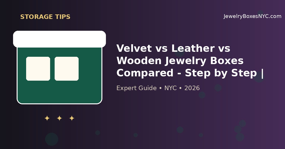 Velvet vs Leather vs Wooden Jewelry Boxes Compared - Step by Step | Astoria