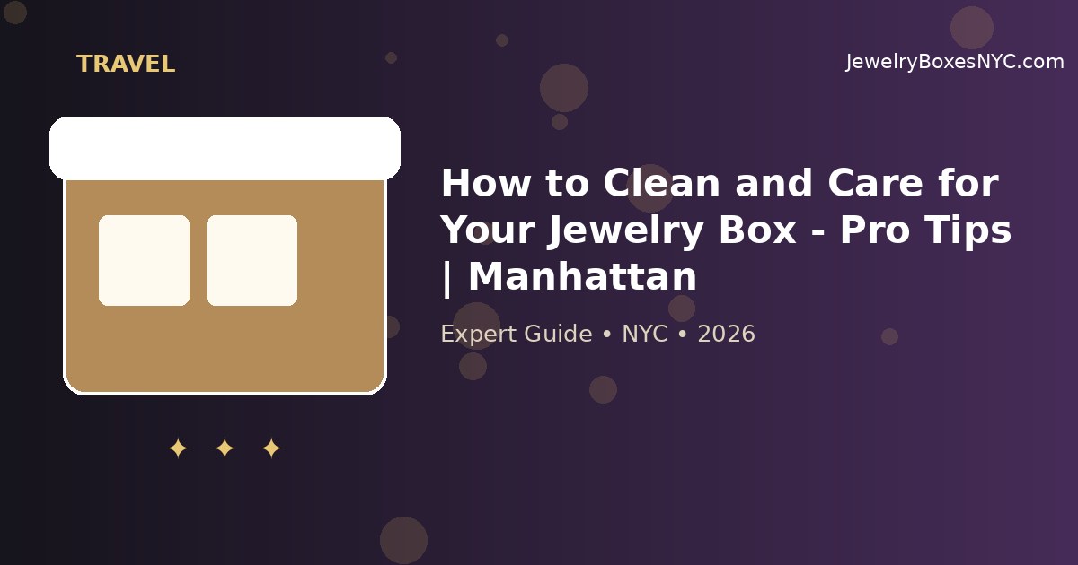 How to Clean and Care for Your Jewelry Box - Pro Tips | Manhattan
