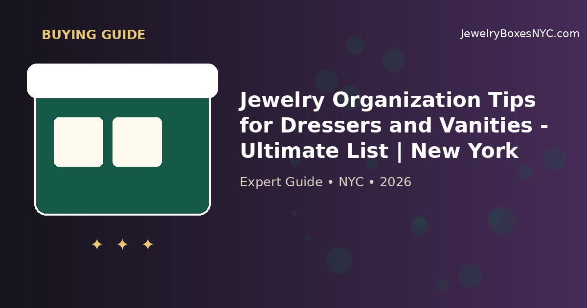 Jewelry Organization Tips for Dressers and Vanities - Ultimate List | New York