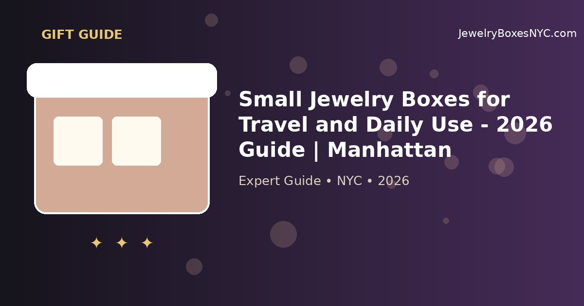 Small Jewelry Boxes for Travel and Daily Use - 2026 Guide | Manhattan