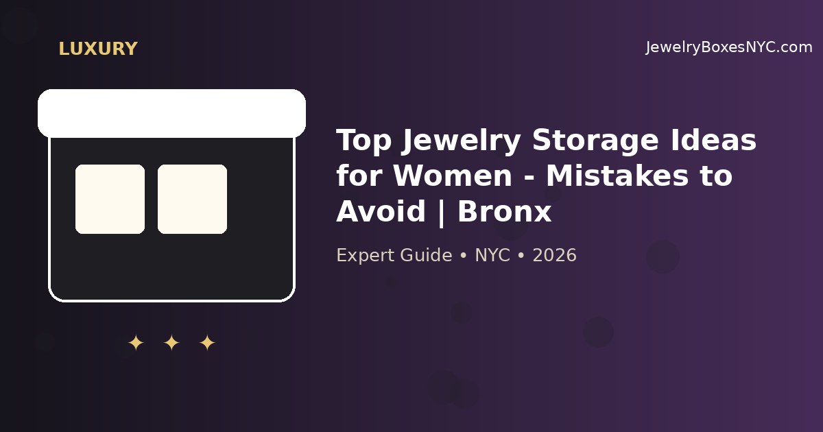 Top Jewelry Storage Ideas for Women - Mistakes to Avoid | Bronx