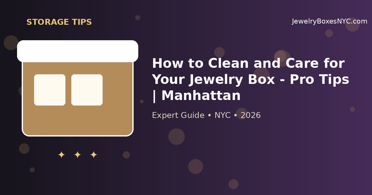 How to Clean and Care for Your Jewelry Box - Pro Tips | Manhattan