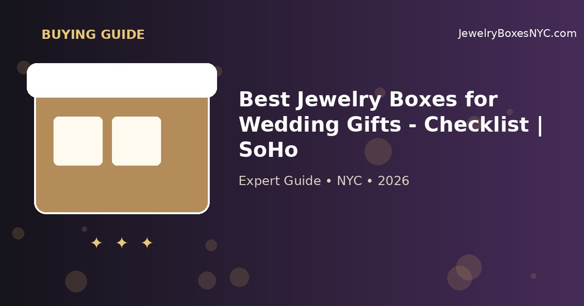 Best Jewelry Boxes for Wedding Gifts - Checklist | SoHo