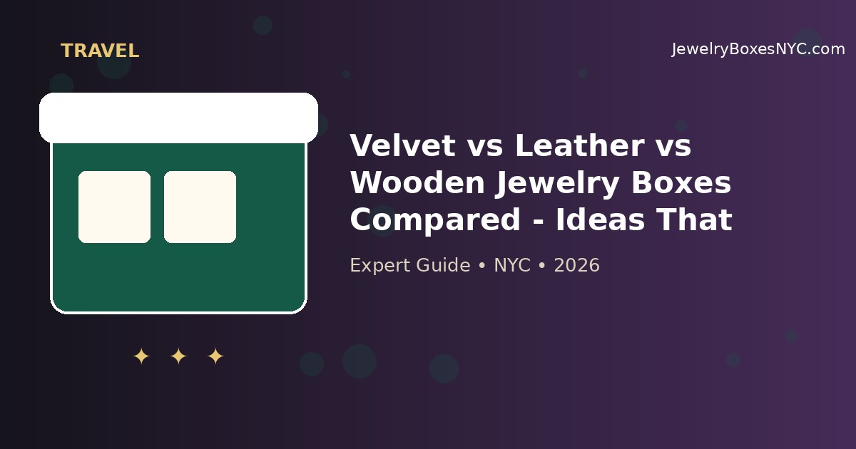 Velvet vs Leather vs Wooden Jewelry Boxes Compared - Ideas That Work | Astoria