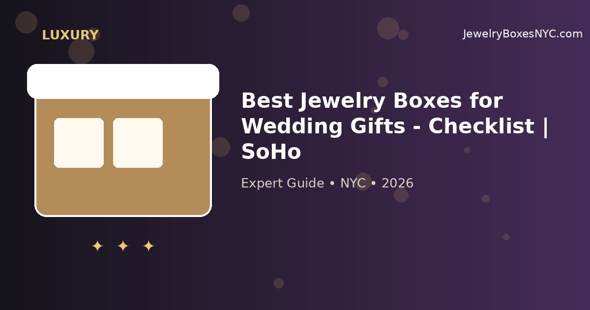 Best Jewelry Boxes for Wedding Gifts - Checklist | SoHo