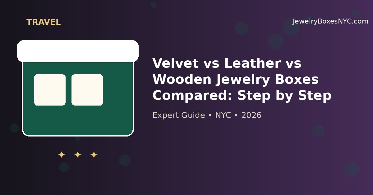Velvet vs Leather vs Wooden Jewelry Boxes Compared: Step by Step