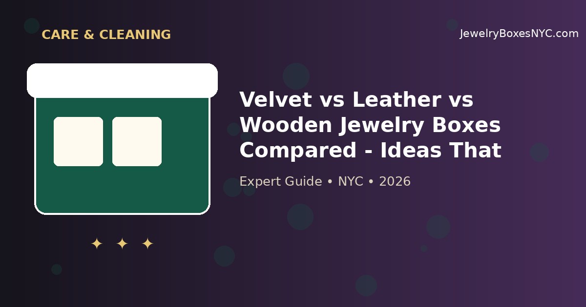 Velvet vs Leather vs Wooden Jewelry Boxes Compared - Ideas That Work | Astoria