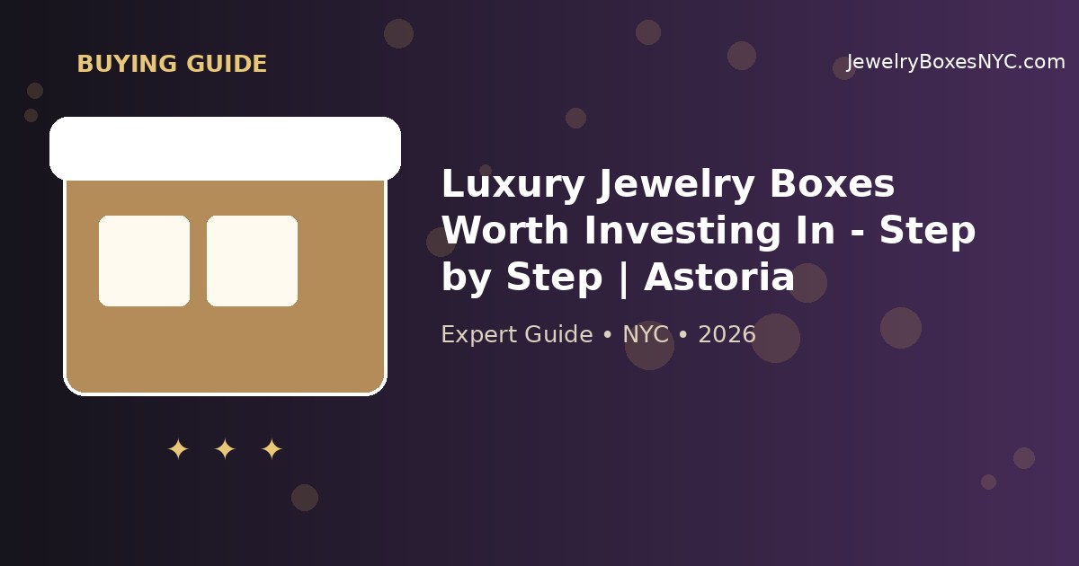 Luxury Jewelry Boxes Worth Investing In - Step by Step | Astoria