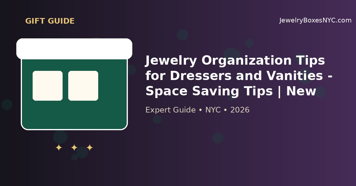 Jewelry Organization Tips for Dressers and Vanities - Space Saving Tips | New York