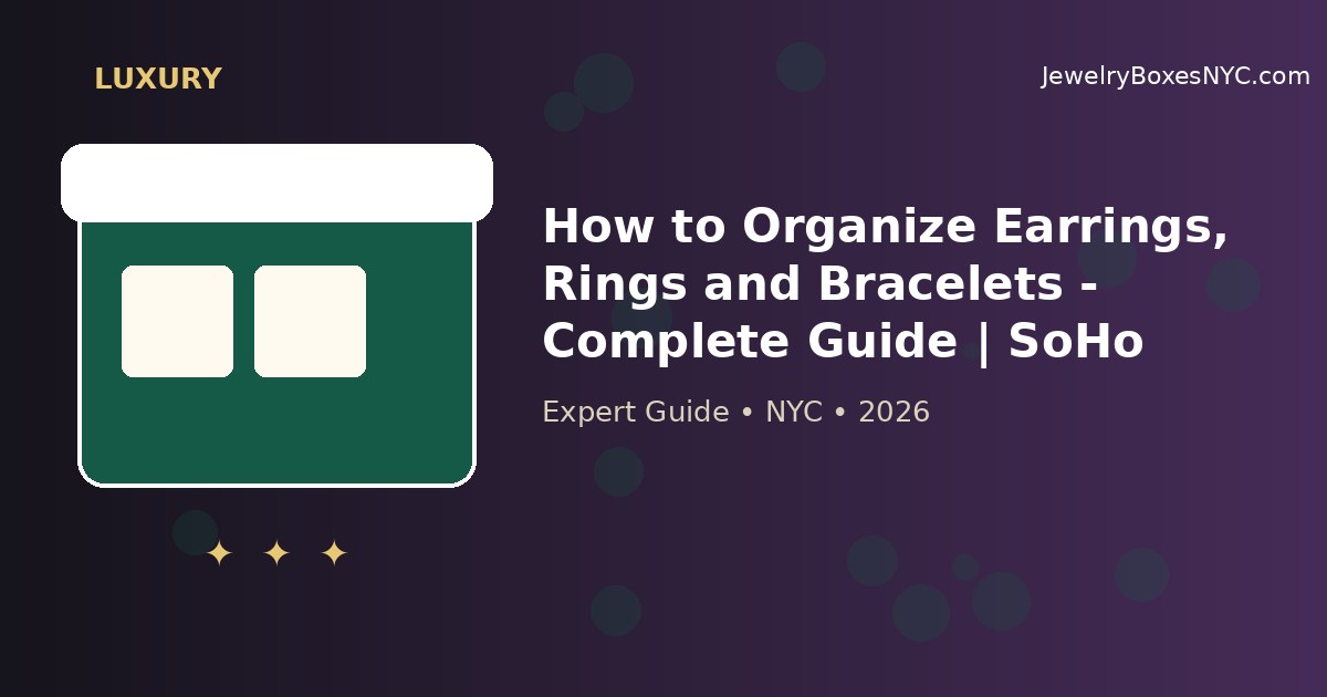 How to Organize Earrings, Rings and Bracelets - Complete Guide | SoHo