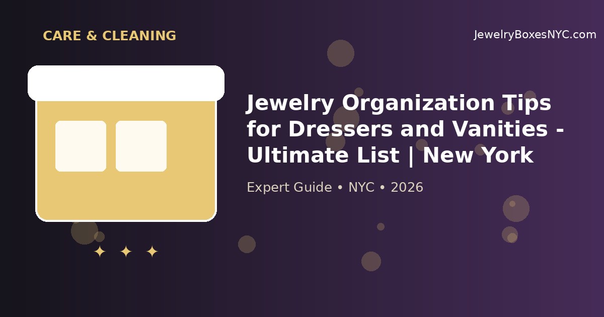 Jewelry Organization Tips for Dressers and Vanities - Ultimate List | New York