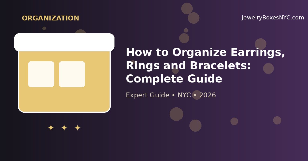How to Organize Earrings, Rings and Bracelets: Complete Guide