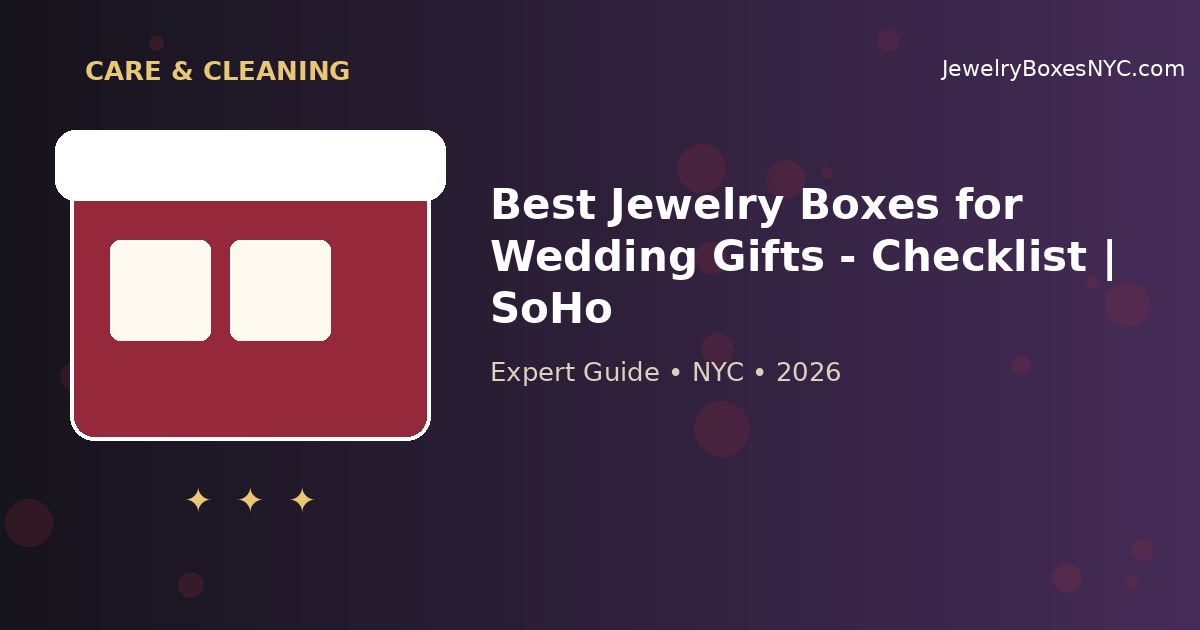 Best Jewelry Boxes for Wedding Gifts - Checklist | SoHo